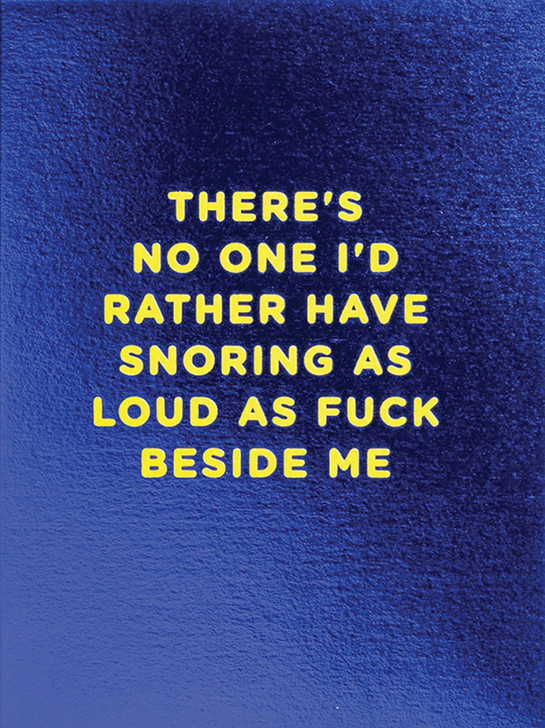 Snoring | Love Greeting Card | LAGOM