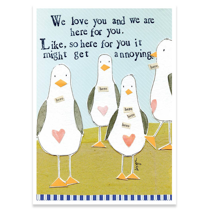 So Here For You | Support And Encouragement Greeting Card | CURLY GIRL