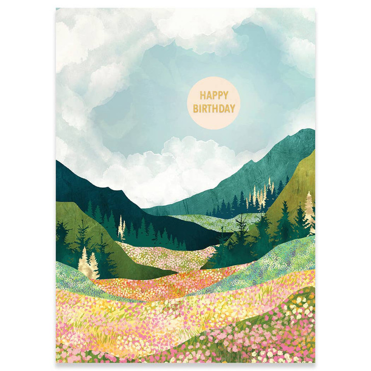 Spring Flower Vista | Birthday Greeting Card | CARTE