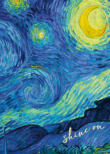 STARRY 6.50 BIRTHDAY GREETING CARD 4.5 x 6.25"