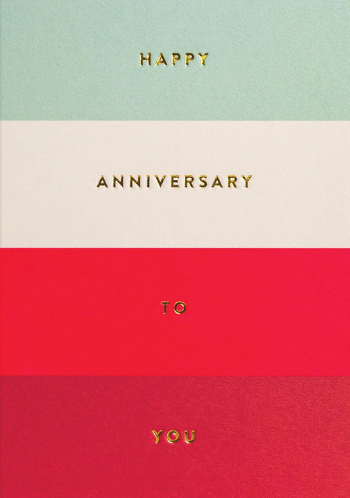 Stripes Happy Anniversary | Anniversary Card | LAGOM