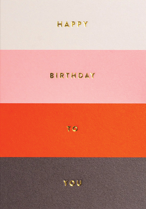 Stripes Happy Birthday | Birthday Card | LAGOM