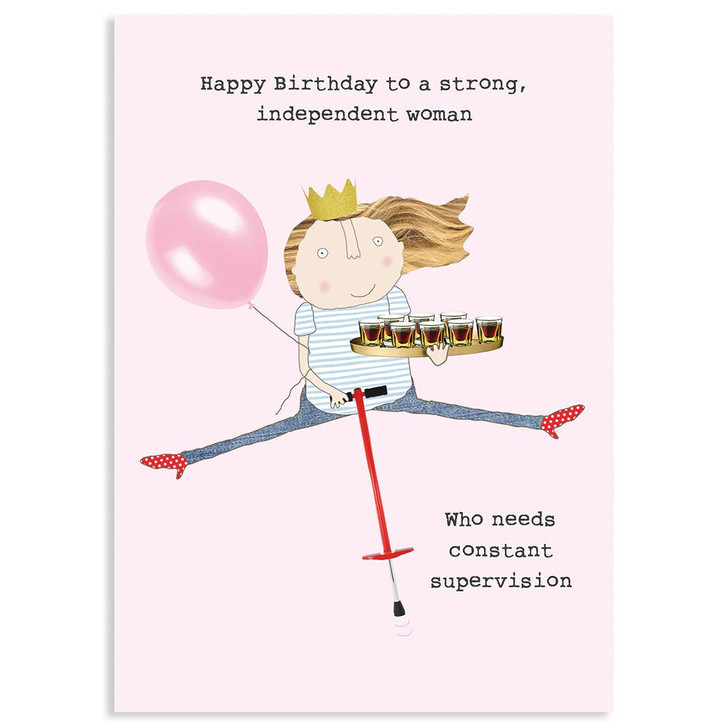 Supervision Girl | Birthday Greeting Card | ROSIE MADE A THING