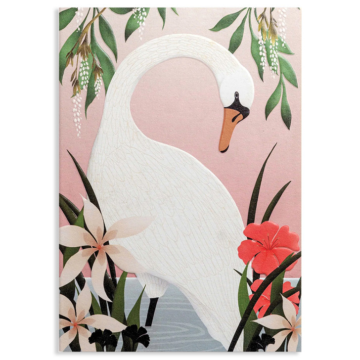 Swan | Blank Greeting Card | LAGOM