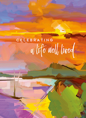 Sy Well Lived Priced At $6.50 | Sympathy Greeting Card | J&M MARTINEZ
