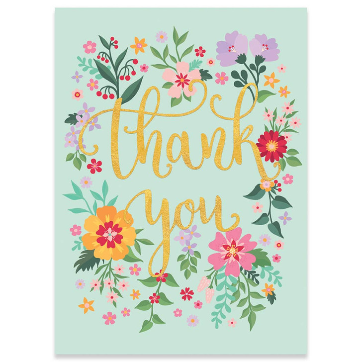 Thank You Wreath | Thank You Greeting Card | CARTE