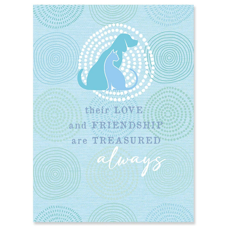 Treasured | Pet Sympathy Greeting Card | J&M MARTINEZ