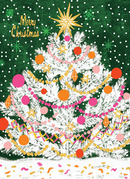 Tree With Baubles | Holiday Greeting Card | CARTE