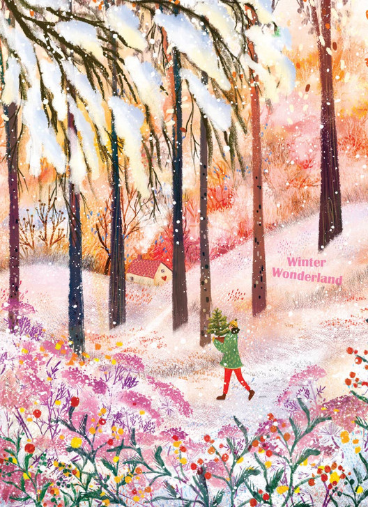 [BOXED SET] Walking In The Forest | Holiday Greeting Cards | CARTE