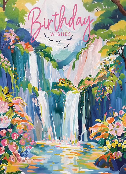 Waterfall | Birthday Greeting Card | LOLA