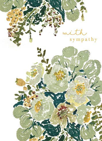 White Floral | Sympathy Greeting Card | CARTE