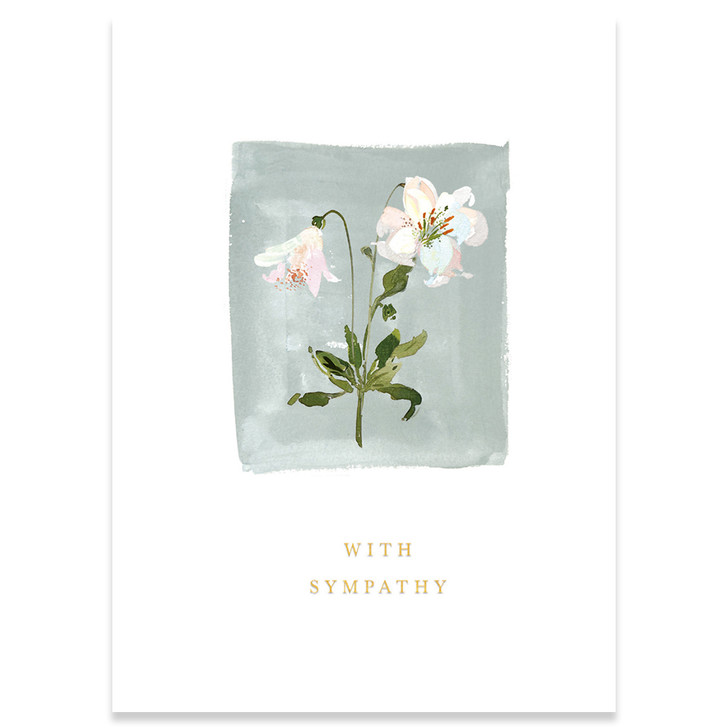 White Lilies | Sympathy Greeting Card | CARTE