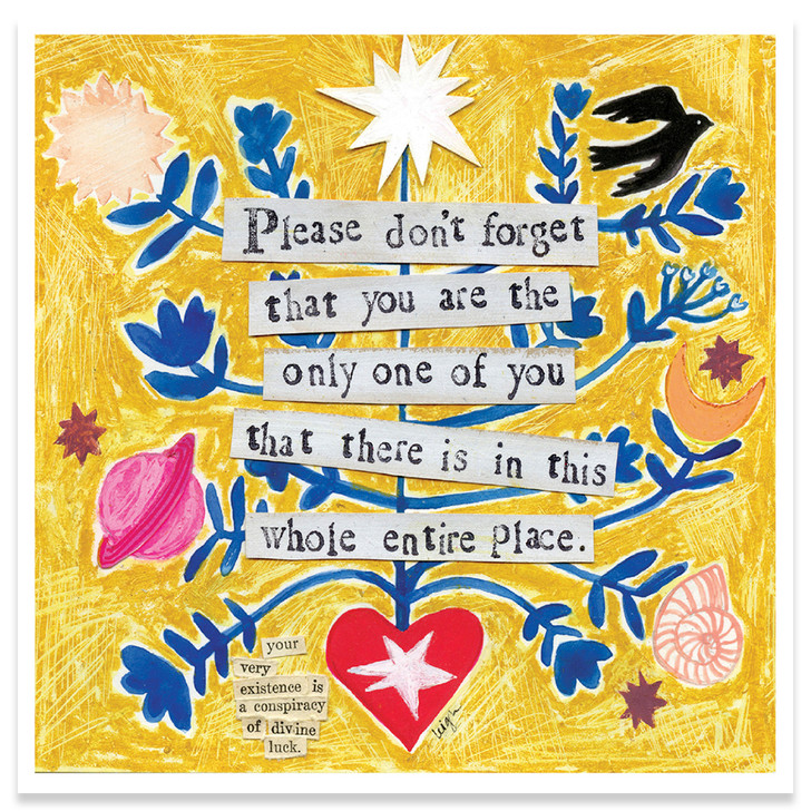 Whole Entire Place | Support And Encouragement Greeting Card | CURLY GIRL