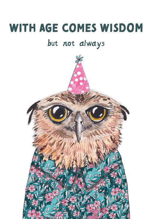 Wisdom | Birthday Greeting Card | ROSIE MADE A THING
