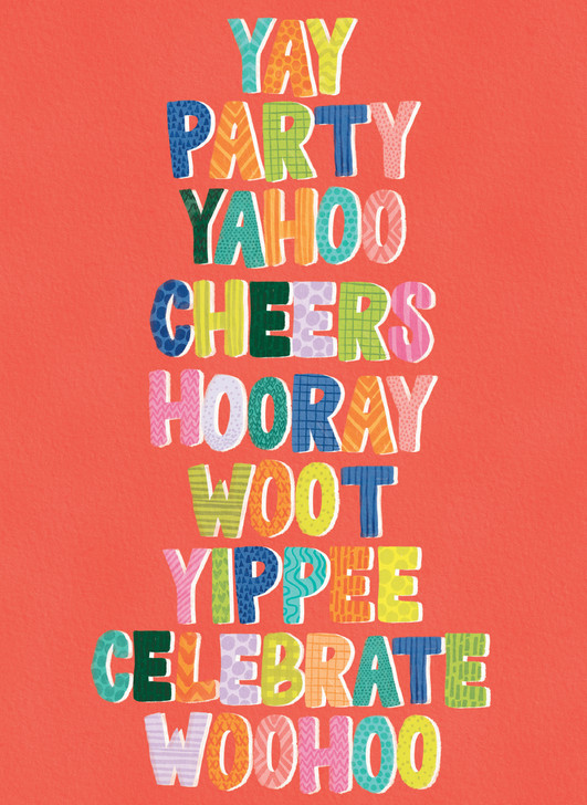 Yay Party! | Congratulations Greeting Card | CARTE