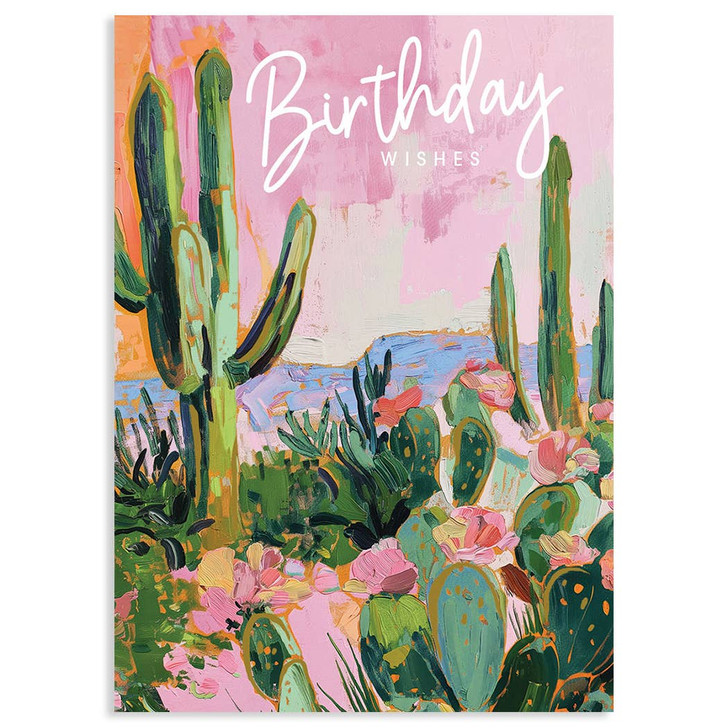 Cactus Landscape | Birthday Greeting Card | LOLA
