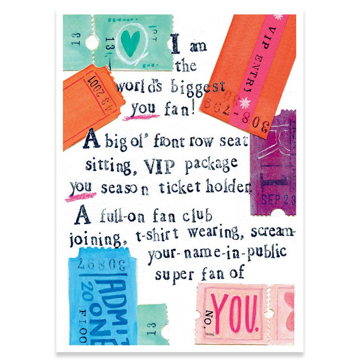 You Fan | Support And Encouragement Greeting Card | CURLY GIRL