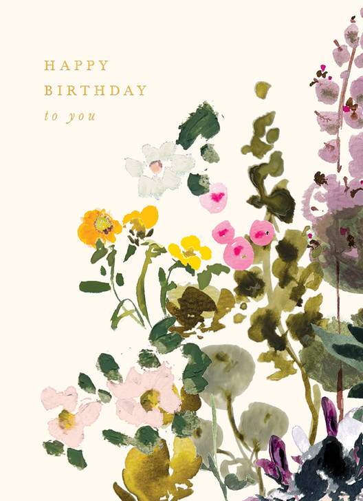 Birthday Foxglove | Birthday Card | CARTE