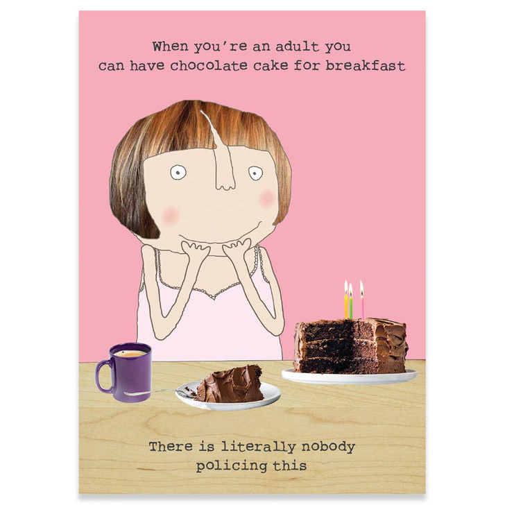 Cake Breakfast | Birthday Greeting Card | ROSIE MADE A THING