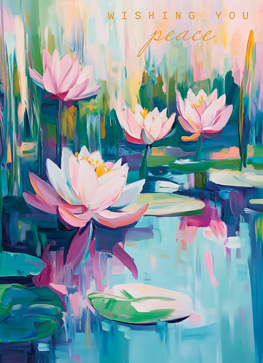 Peaceful Lilies | Sympathy Card | J&M MARTINEZ