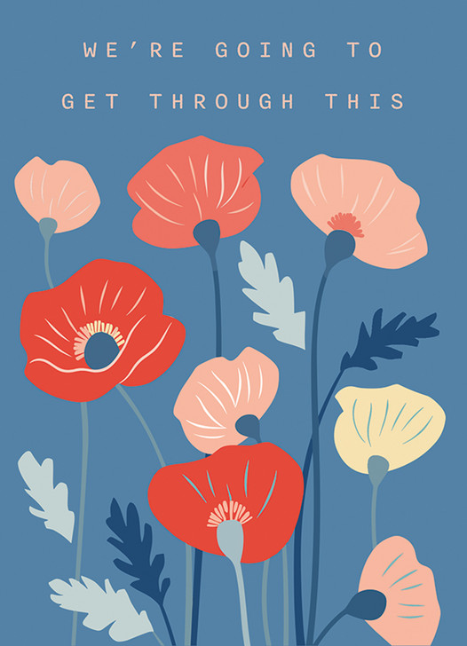 Poppy Poster | Thinking Of You Card | J&M MARTINEZ