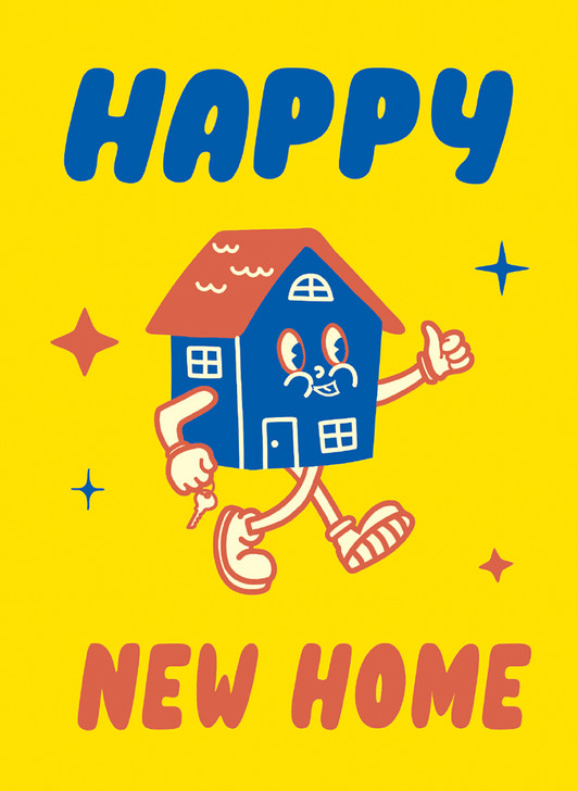 TOONIES HOME NEW HOME GREETING CARD 4.5 X 6.25"