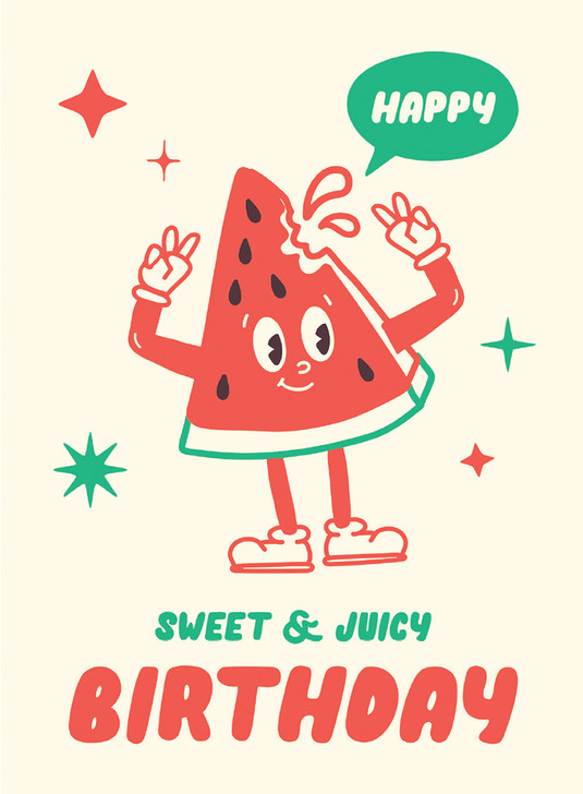 Toonies Watermelon | Birthday Card | 1973