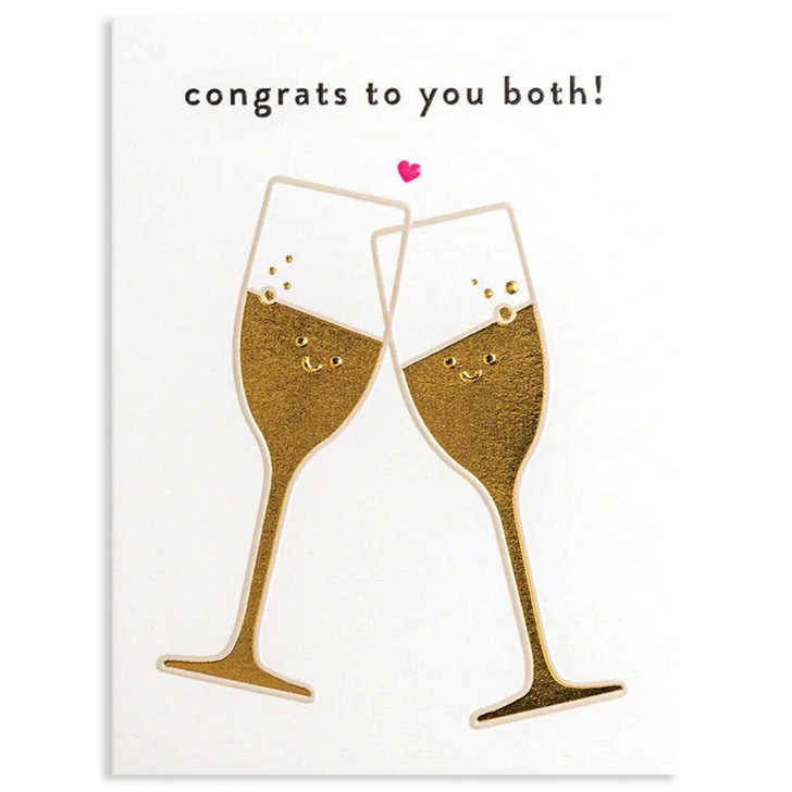 Champagne Smileys | Wedding Greeting Card | LAGOM