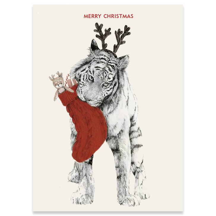 [BOXED SET] Christmas Tiger | Holiday Greeting Cards | CARTE