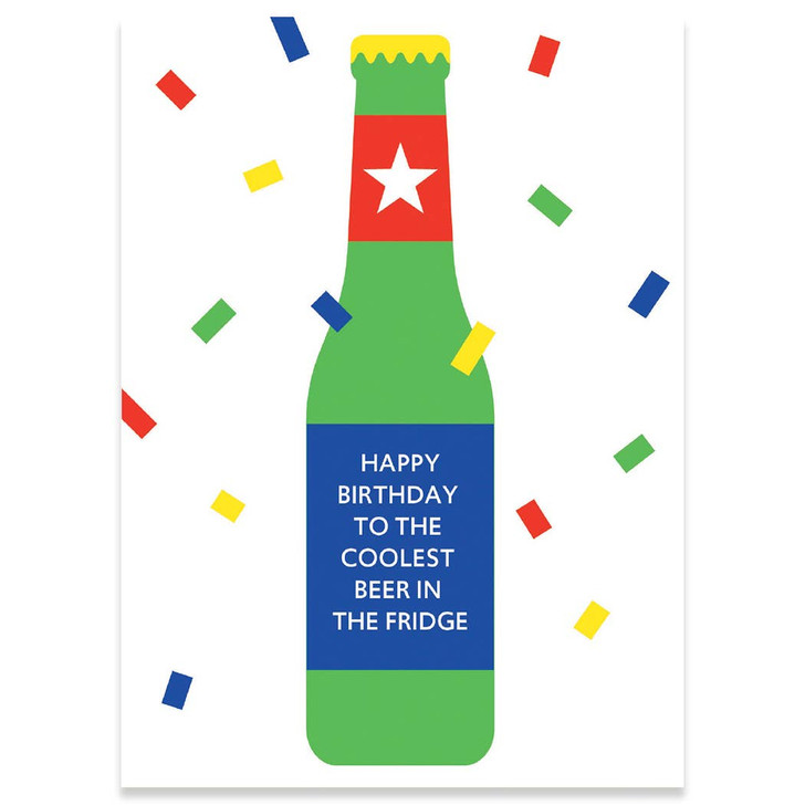 Coolest Beer | Birthday Greeting Card | CARTE