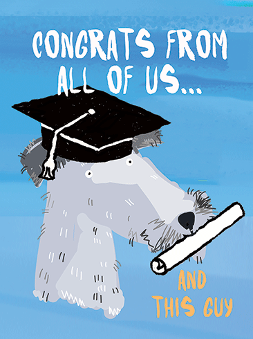 Doggo | Graduation Greeting Card | J&M MARTINEZ