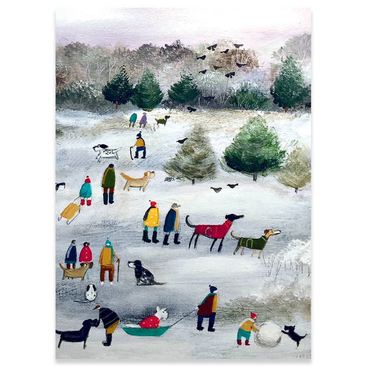 Dogsled Hill | Holiday Greeting Card | CARTE