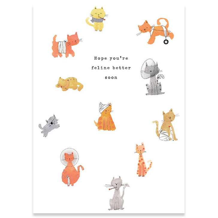 Feline Better | Get Well Greeting Card | CARTE