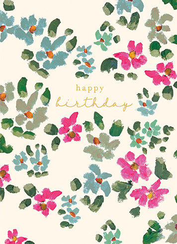 Flowers | Birthday Greeting Card | CARTE