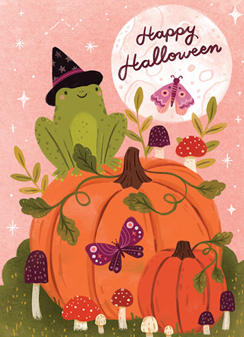 [BOXED SET] Froggy Halloween | Holiday Greeting Cards | CARTE