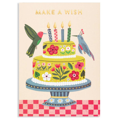 Hummingbird Cake | Birthday Greeting Card | LAGOM - Calypso Cards
