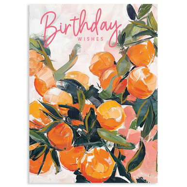 Oranges Abstract | Birthday Greeting Card | LOLA - Calypso Cards