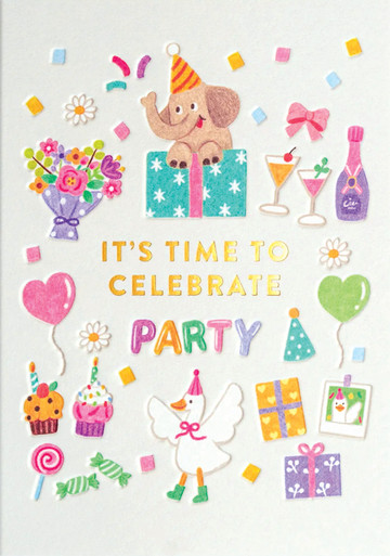 Party Time | Birthday Greeting Card | LAGOM - Calypso Cards