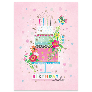 Pink Cake | Birthday Greeting Card | CARTE - Calypso Cards
