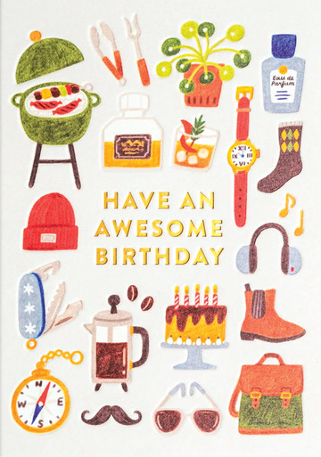 Awesome Birthday | Birthday Greeting Card | LAGOM - Calypso Cards