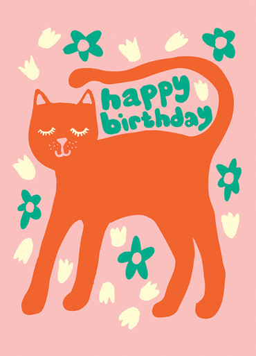 Birthday Cat | Birthday Greeting Card | 1973 - Calypso Cards