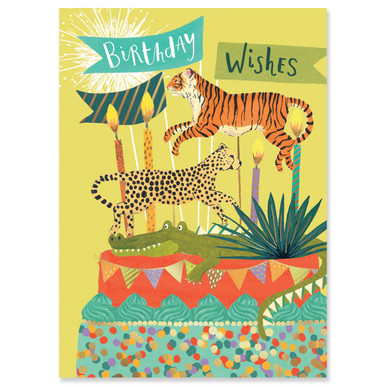Jungle Cake | Birthday Greeting Card | LOUISE TILLER - Calypso Cards