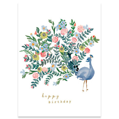 Meadow Peacock | Congratulations Greeting Card | CARTE - Calypso Cards