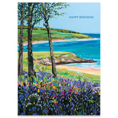 Bluebells At Traeth Yr Ora | Birthday Greeting Card | CARTE - Calypso Cards