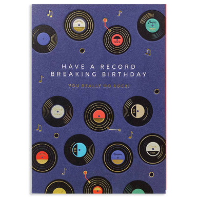 Vinyl | Birthday Greeting Card | HEYYY - Calypso Cards