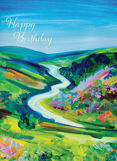 Winding River | Birthday Greeting Card | CARTE - Calypso Cards