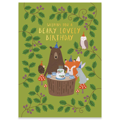 Woodland Party | Birthday Greeting Card | CARTE - Calypso Cards