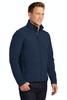 Port Authority Core Soft Shell Jacket w/ Custom Embroidery (J317) - Front View, Tilted