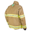 Lakeland Fire Bunker Gear - B2 Pleated Turnout Coat, rotated back view