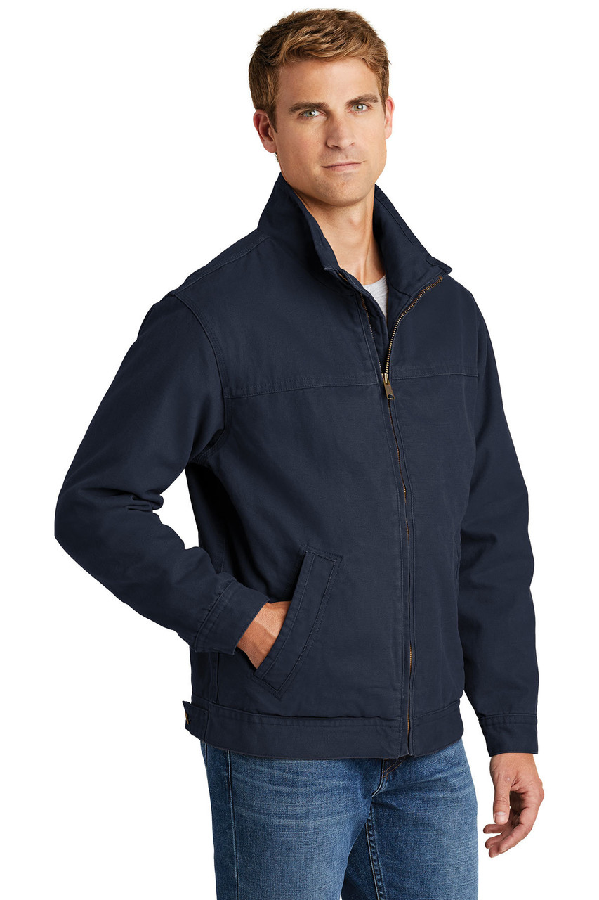 Washed Duck Cloth Flannel-Lined Work Jacket | Cornerstone® | East Coast ...